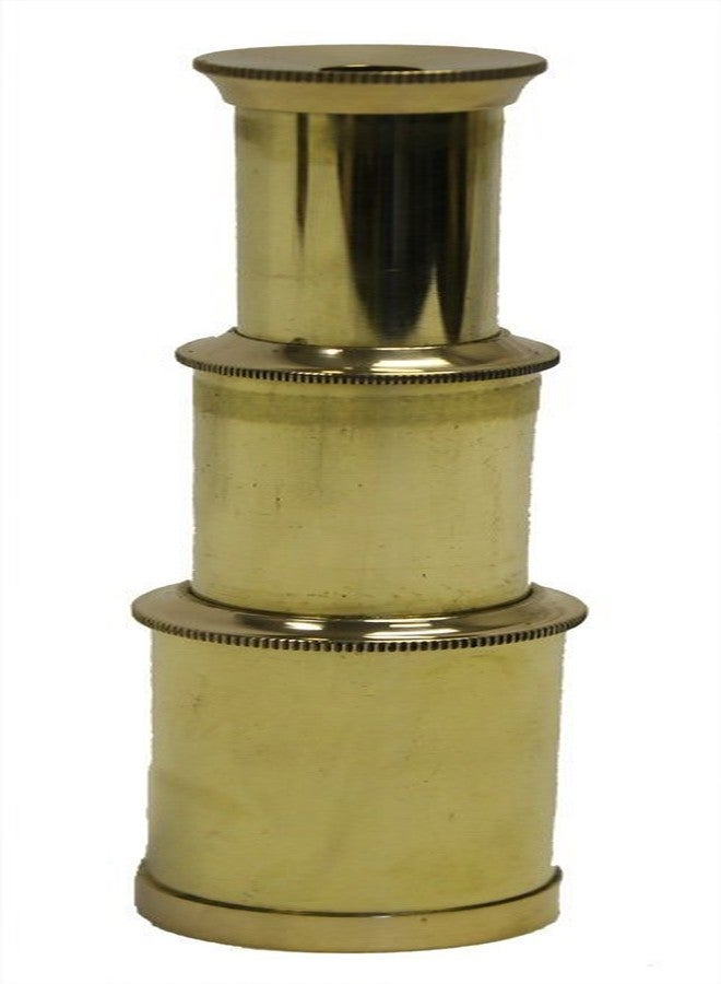 THOR INSTRUMENTS 6 Solid Brass Handheld Telescope - Nautical Pirate Spy Glass with Wood Box Rustic Vintage Home Decor Gifts - Image 2